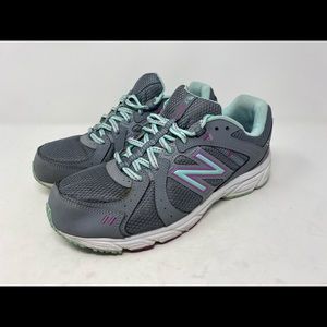 New Balance 402 women’s running shoes size 10 grey teal purple